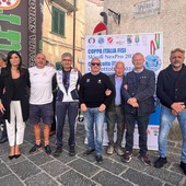 da sinistra: On. Lancellotta, Giorgio Tognetti, Oreste D'Andrea, Peppe Iandolo, Agostino Angelaccio, Candido Paglione, Arturo Como