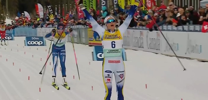 Sci di Fondo - Canmore: a Frida Karlsson la Mass Start in classico. Ganz nelle migliori 30.