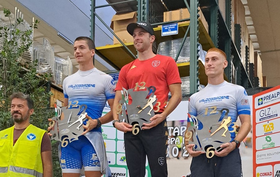 Skiroll - Coppa Italia NextPro: Dellagiacoma e Ghiddi vincono nella sprint a skating di Valdobbiadene