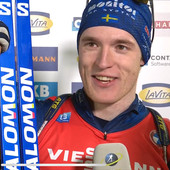 Biathlon - Sebastian Samuelsson, dopo l'oro in staffetta arriva anche la cicogna