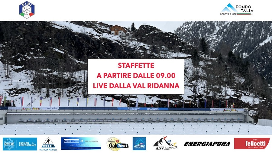 Biathlon - LIVE Streaming, dalle 8.55 segui la live su Fondo Italia delle staffette della Coppa Italia Fiocchi e Campionato Italiano U17, U19 e U22 a Ridanna