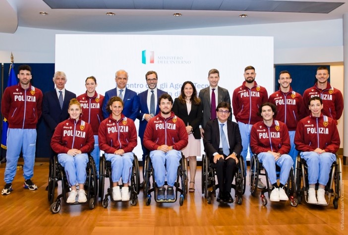 Paralimpici - Fiamme Oro, emozioni al Viminale per i nuovi agenti tecnici della Polizia: &quot;Momento storico&quot;