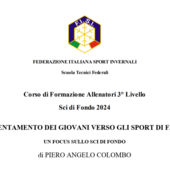 Sport&amp;Life - &quot;L'orientamento dei giovani verso gli sport di fatica&quot;, la tesi di Piero Angelo Colombo per il corso allenatori di 3° livello