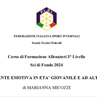 Sport&amp;Life - &quot;La componente emotiva in età giovanile e ad alto livello&quot;, la tesi di Marianna Micozzi per il corso allenatori di 3° livello