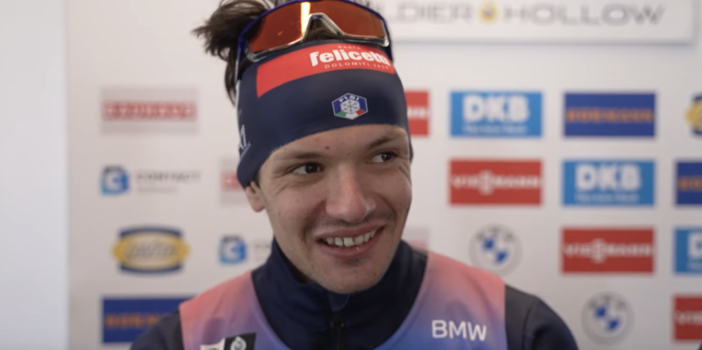 Biathlon - Tommaso Giacomel: &quot;Sono felice soprattutto per Patrick (Braunhofer). Oggi in pista è stata dura, ma sono contento di come ho gestito il tiro&quot;