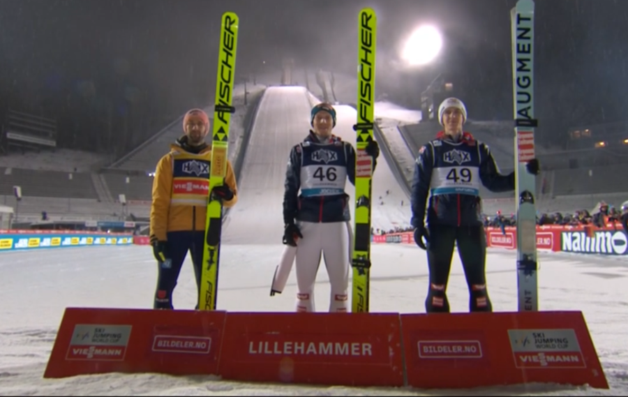 Salto con gli sci - Sotto la nevicata di Lillehammer si impone Jan Hoerl davanti a Paschke e Tschofenig