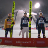 Salto con gli sci - Sotto la nevicata di Lillehammer si impone Jan Hoerl davanti a Paschke e Tschofenig