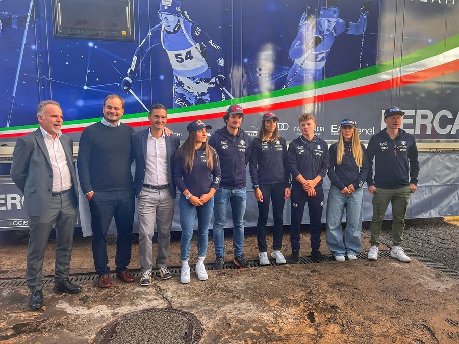 Biathlon - Azzurri a Bolzano per celebrare il legame con FERCAM e il &quot;Truck Italia&quot;: da Vittozzi a Wierer e Giacomel, tutti gli interventi