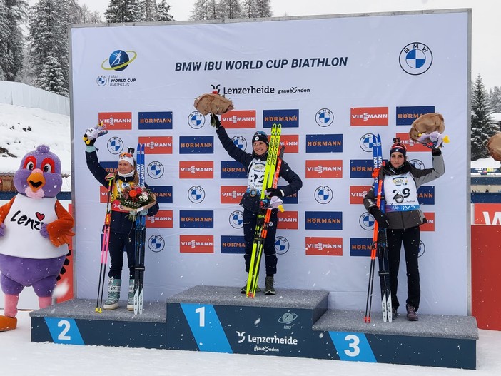 Biathlon - Vittozzi è terza nella Sprint di Lenzerheide! Vince Justine Braisaz-Bouchet.