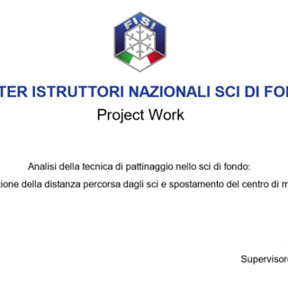 Sport&amp;Life - Dodici tesi sul fondo: &quot;Analisi della tecnica di pattinaggio nello sci di fondo: misurazione della distanza percorsa dagli sci e spostamento del centro di massa&quot;, la tesi di Harald Egger