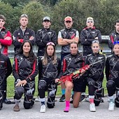 In foto: la squadra di biathlon dell'ASIVA