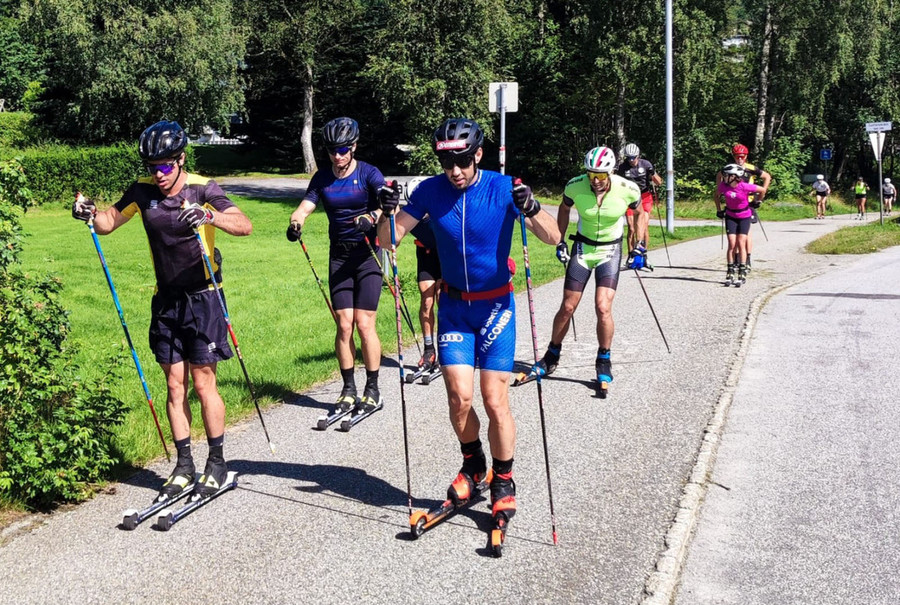 FOTO, Sci di fondo - Che bella opportunità! In Norvegia, allenamento con Pellegrino, De Fabiani e Mocellini per gli azzurrini della nazionale juniores