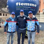 In foto da sx il pres. Gian Luca Gatti, Simon Sancet e il direttore tecnico Bruno Guidi